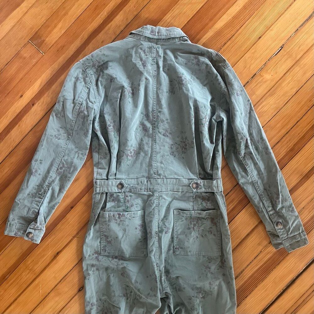 Driftwood Carley Jumpsuit in Army Green Floral Size S - Picture 5 of 7